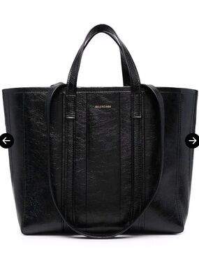 Balenciaga Medium Barbes East-West Shopper Tote Bag – Black